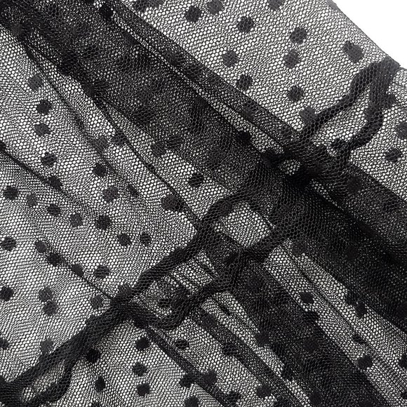 Polka Dot Tiered Gothic Cottagecore Maxi Skirt - Picture 3 of 3